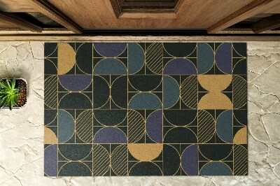 Deurmat voor buiten Art Deco Abstractie