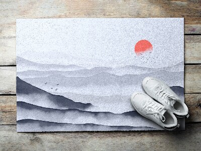 Buiten deurmat Zonsondergang