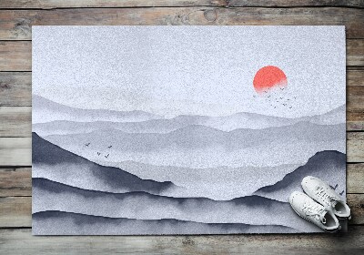 Buiten deurmat Zonsondergang