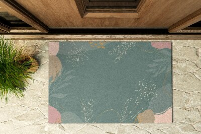 Deurmat voor buiten Minimalistische bloemen