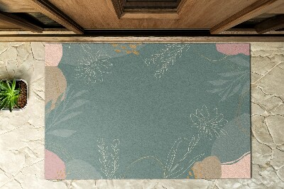 Deurmat voor buiten Minimalistische bloemen