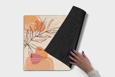 Buiten deurmat Geometrische bladeren