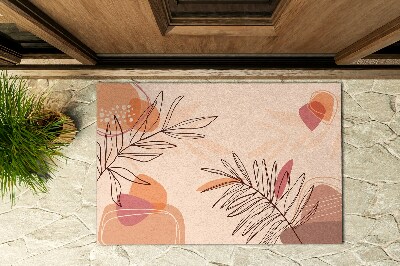 Buiten deurmat Geometrische bladeren