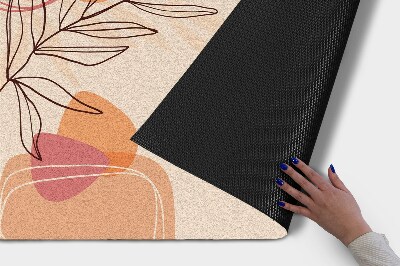 Buiten deurmat Geometrische bladeren