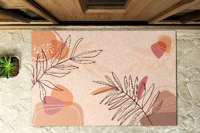 Buiten deurmat Geometrische bladeren