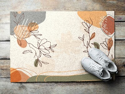 Schoonloopmat Geometrische bloemen