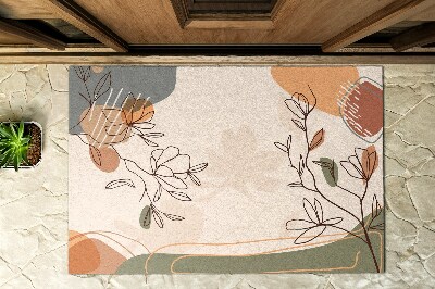 Schoonloopmat Geometrische bloemen