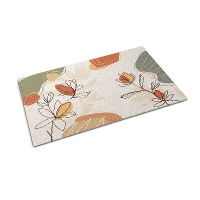 Deurmat voor buiten Geometrische bloemen