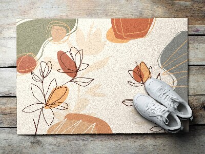 Deurmat voor buiten Geometrische bloemen