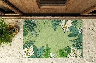 Buiten deurmat Groene planten