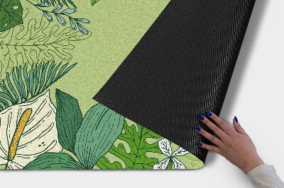 Buiten deurmat Groene planten