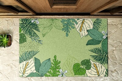 Buiten deurmat Groene planten