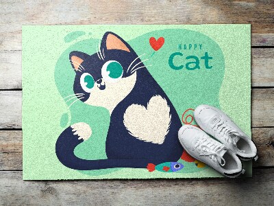 Schoonloopmat Schattig katje