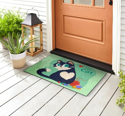Schoonloopmat Schattig katje