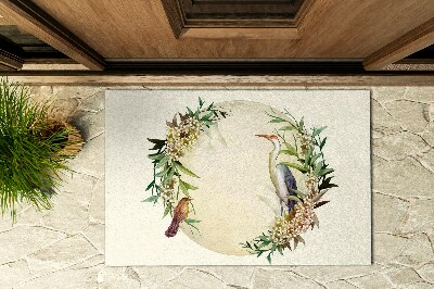 Deurmat voor buiten Kraan en bloemen