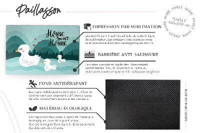 Schoonloopmat Monochroom marmer