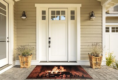 Buiten deurmat Kampvuur