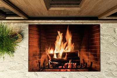 Buiten deurmat Kampvuur