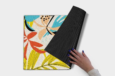 Buiten deurmat Bladeren en bloemen