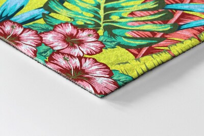 Deurmat voor buiten Welkom in de jungle-inscriptie