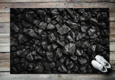 Schoonloopmat Donkere stenen