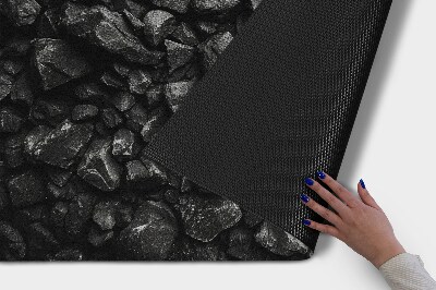 Schoonloopmat Donkere stenen