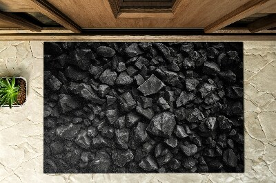 Schoonloopmat Donkere stenen