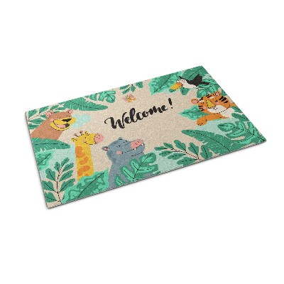 Deurmat voor buiten Dieren welkom