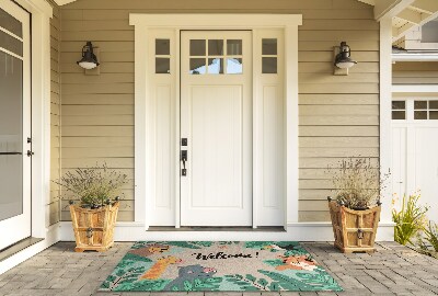 Deurmat voor buiten Dieren welkom