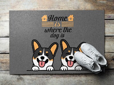 Schoonloopmat Welkom Honden