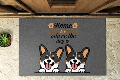 Schoonloopmat Welkom Honden