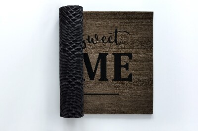 Deurmat voor buiten Zonnebloem op hout