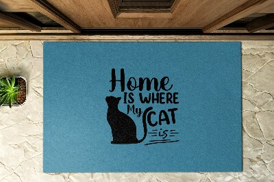 Deurmat voor buiten huiskat