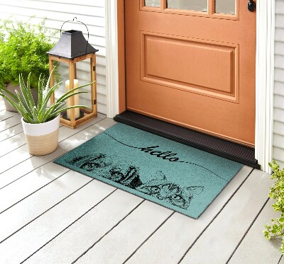 Buiten deurmat Hallo Hond en Kat