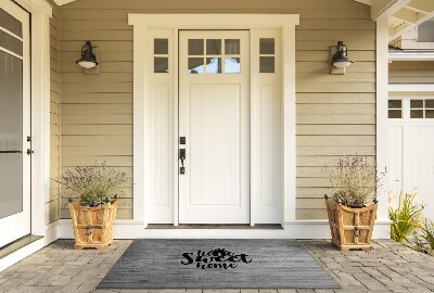 Buiten deurmat Sweet Home-bord