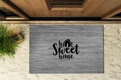 Buiten deurmat Sweet Home-bord