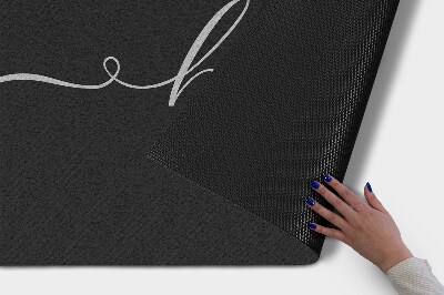 Deurmat voor buiten Hallo Inscriptie