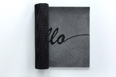 Buiten deurmat Hallo op beton