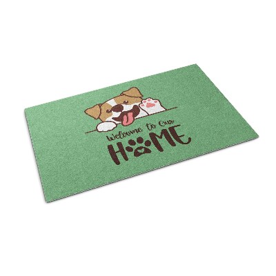 Schoonloopmat Welkom thuis hond