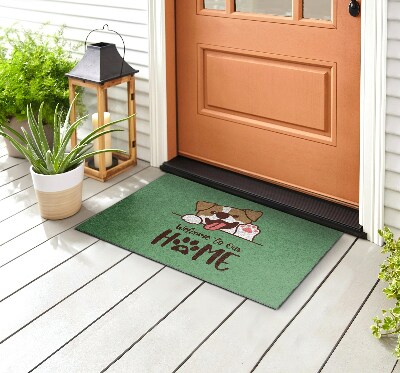 Schoonloopmat Welkom thuis hond