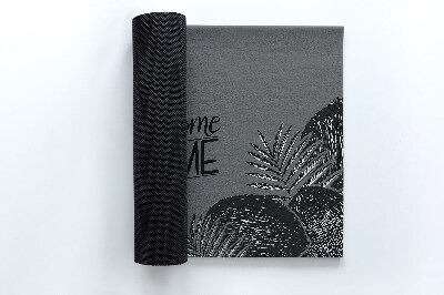 Deurmat voor buiten Welkom thuis tropisch