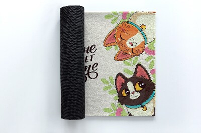 Schoonloopmat Het opschrift Katten
