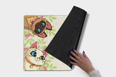 Schoonloopmat Het opschrift Katten