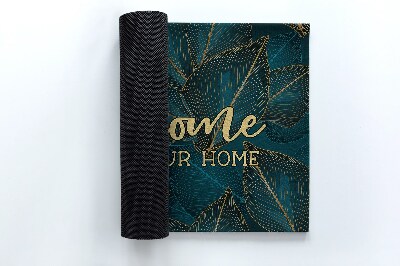 Schoonloopmat Welkom bij de bladeren