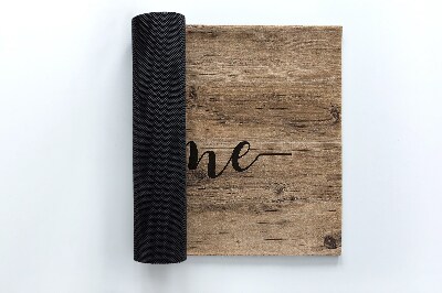 Deurmat voor buiten Houten huis