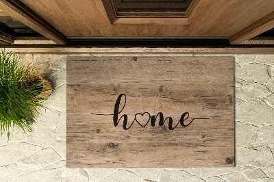 Deurmat voor buiten Houten huis