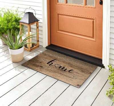 Deurmat voor buiten Houten huis