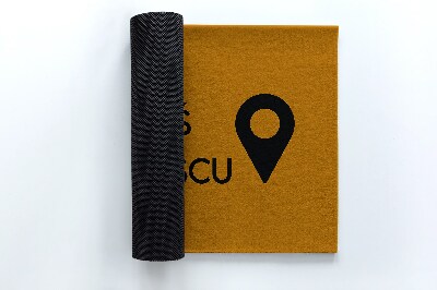 Deurmat voor buiten U bent hier marker