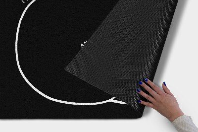 Schoonloopmat Slapende kitten