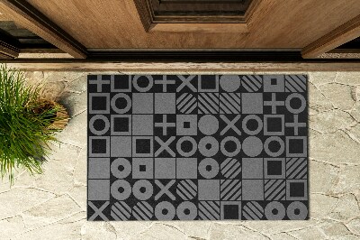 Deurmat voor buiten Vierhoeken